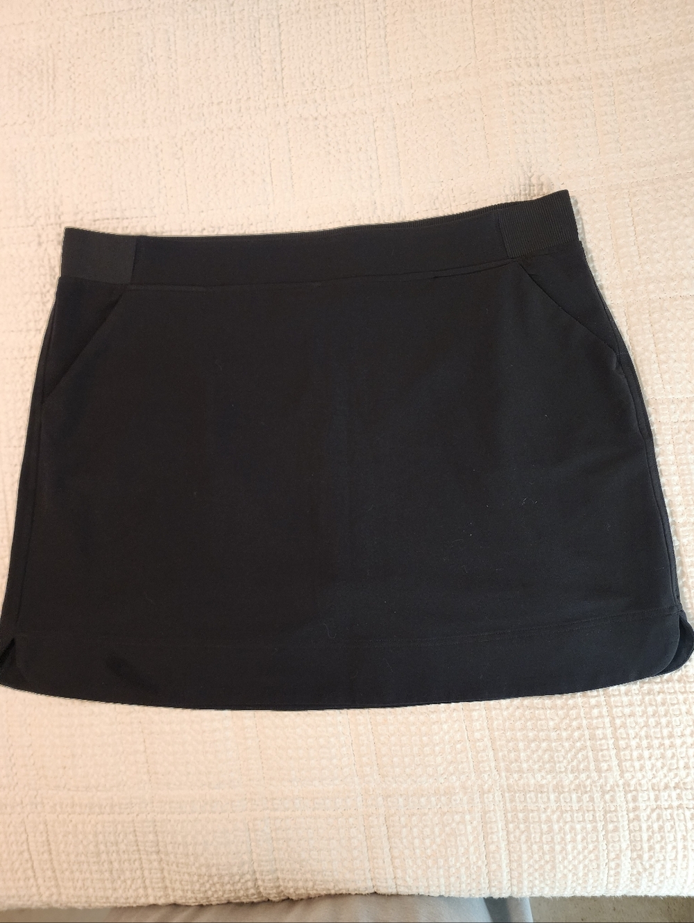 32 Degrees Classic Black Women's Skort Pull On Summer Cool XXL Athleisure Beach